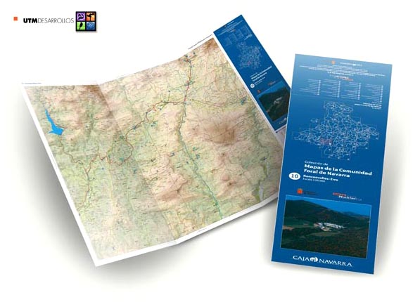 Cartografía | Colección de 33 mapas impresos a escala 1:25.000 de la Comunidad Foral de Navarra. © UTM Desarrollos
