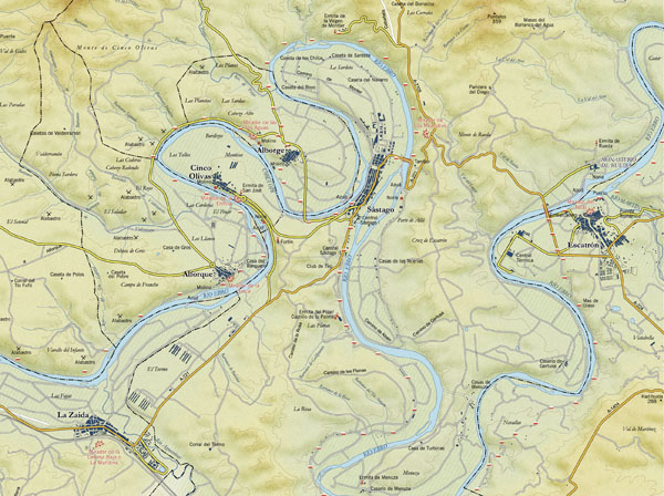 Cartografía | Mapa a escala 1:40.000 de la Comarca Ribera Baja del Ebro. © UTM Desarrollos
