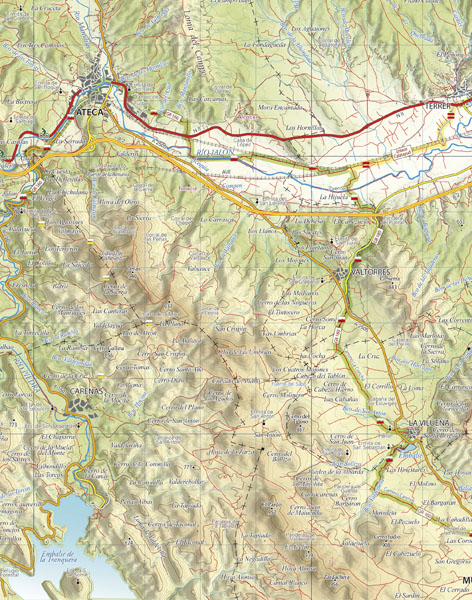 Cartografía | Mapa excursionista del Camino del Cid editado a escala 1:50.000. © UTM Desarrollos
