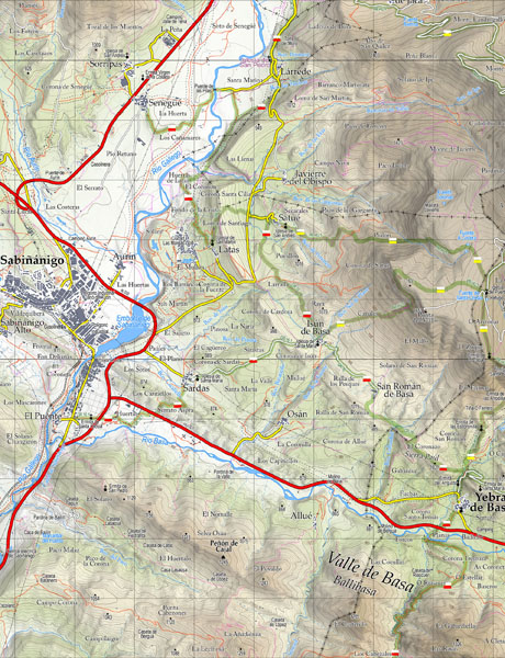 Cartografía | Mapa excursionista de Municipio a escala 1:25.000. © UTM Desarrollos