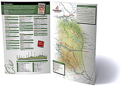 Cartografía | Topoguía del Camino del Cid senderista con mapa general. © UTM Desarrollos