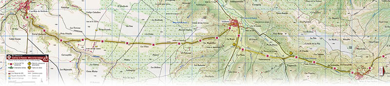 Cartografía | Mapa del Camino del Cid Senderista a escala 1:25000. © UTM Desarrollos