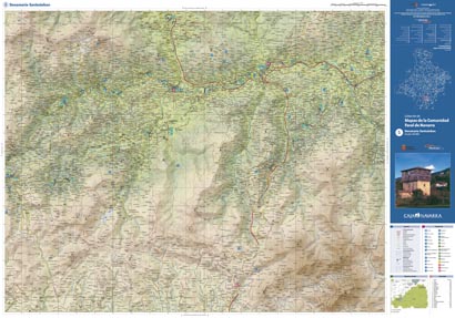 Cartografía | Hoja completa con el mapa de Donamaría-Santesteban a escala 1:25.000. © UTM Desarrollos
