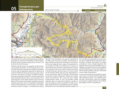 Cartografía | Mapa de Sobrepuerto con toponimia actualizada aplicado a libro de rutas en Sobrepuerto. © UTM Desarrollos
