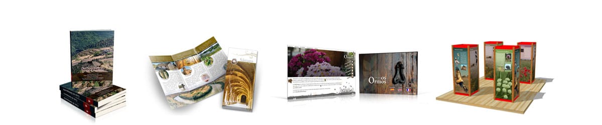 Trabajos de comunicacion grafica (libros, folletos, webs, exposiciones...)  © UTM Desarrollos