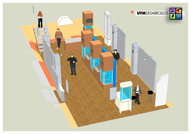 Simulación 3D para proyecto de muselizar un antiguo horno de pan. © UTM Desarrollos