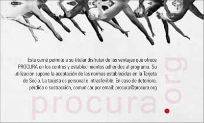 Comunicación gráfica | imagen gáfica para un los carnet de socio de la asociación cultural procura. © UTM Desarrollos