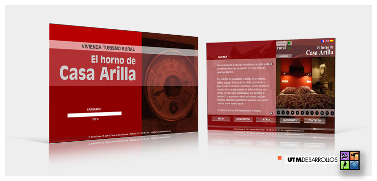Web de Vivienda de Turismo Rural. © UTM Desarrollos