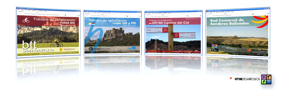 WebApps con el Sistema de Información de la Señalización Turística de varios territorios y comarcas. © UTM Desarrollos