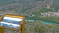Mesa de interpretación desde el mirador de las Forcas en Graus | © UTM Desarrollos