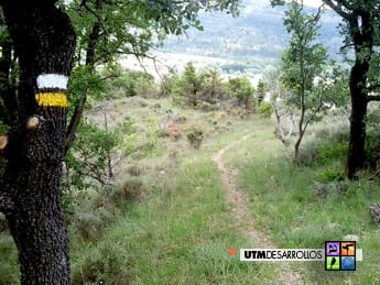 Señalización del sendero  (marcas de pintura) | ® UTM Desarrollos