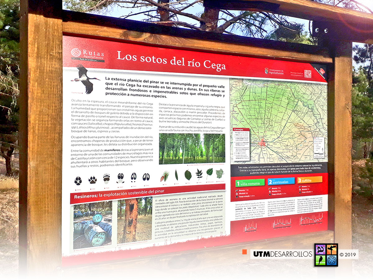 Señalización del sendero  (panel de interpretación) | ® UTM Desarrollos