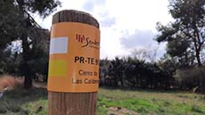 Señalización de sendero turístico de Aragón en Aguaviva ® UTM Desarrollos