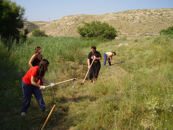 Señalización | Campo de trabajo para acondicionamiento de sendero en la Ribera Baja del Ebro. © UTM Desarrollos