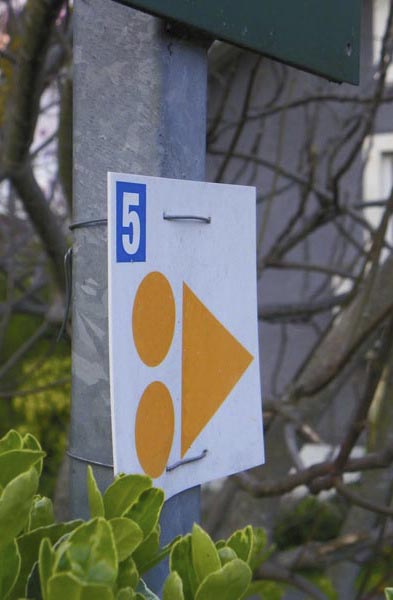 Señalización | Placa para señalización de ruta BTT fabricada en PVC o polipropileno. © UTM Desarrollos