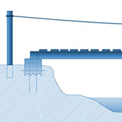 Señalización | Diseño de una pasarela de madera en un sendero sobre un pequeño arroyo. © UTM Desarrollos