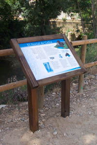 Señalización | Mesa de interpretación del Norial de Gelsa. © UTM Desarrollos