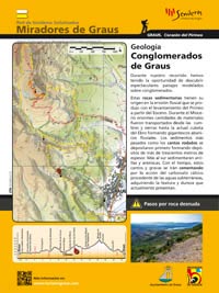 Señalización | Detalle de un panel de interpretación con mapa de recorrido en sendero. © UTM Desarrollos